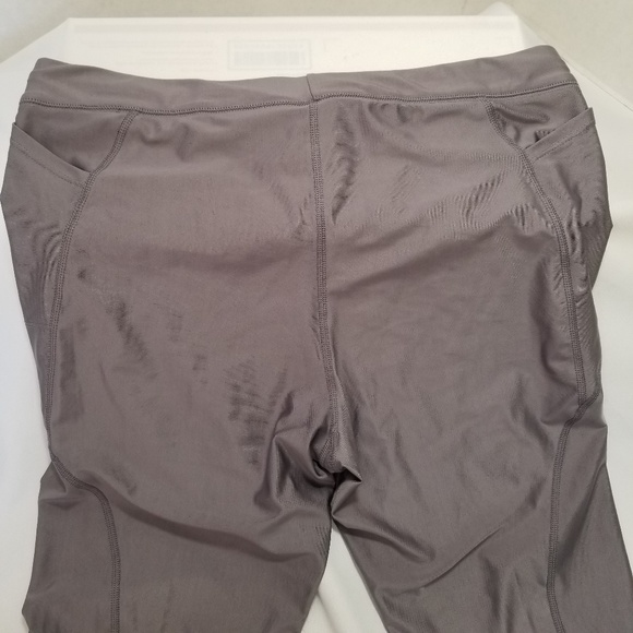 Nike Running Capri Leggings Gray Womens Size XL - Picture 2 of 7